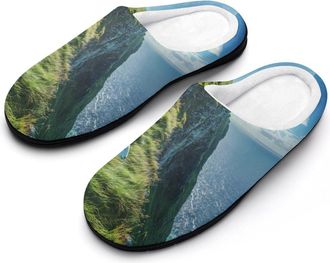 Generic Irish Sheep Funny Mens Cotton Slippers Soft Non-Slip Rubber Sole House Slipper Indoor Outdoor