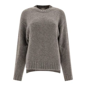 Ines De La Fressange Round-neck Knitwear, female, Gray, M, Paulin Jumper