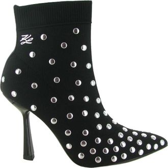 Karl Lagerfeld Pandara Embro Ankle Boot - Dames - Laarzen met Hak - Zwart - 36 EU - Schoenen