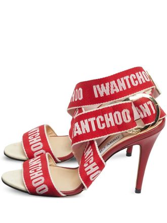 Jimmy Choo London Bailey strappy heeled sandals - Red