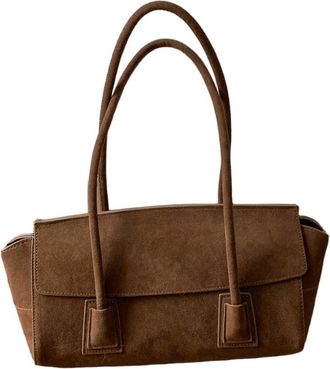 Generic JCVBN Vintage Suede Shoulder Bag Fashion Simple Crossbody Handle for Women Comfortable and Versatile Texture Storage Bags