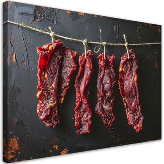 Feeby Cuadro Sobre Lienzo, Carne De Vacuno Seca, 120x80