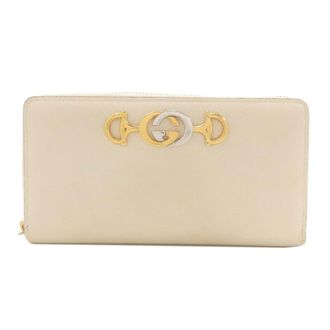 Gucci Ivory Leather Long Wallet (Bi-Fold) (Pre-Owned)