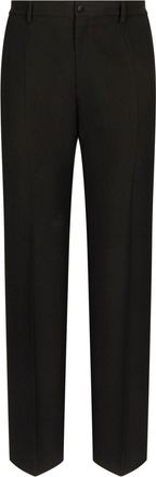 Dolce & Gabbana virgin-wool straight-leg trousers - men - Virgin Wool - 58 - Black