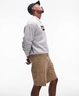 Levi's Carrier - Pantaloncini cargo color cuoio in tela-Marrone