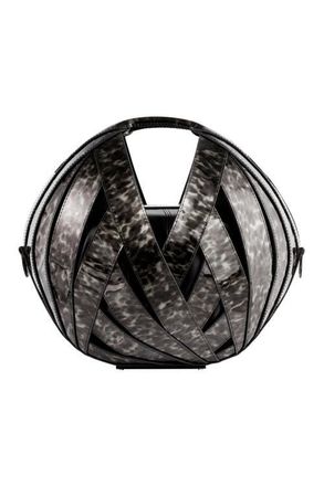 Perrin Paris LE PANIER HANDBAG in Ecaille Black at Nordstrom