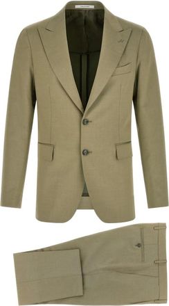 Tagliatore Vesuvio Pak - Heren - Business pakken - Groen - 4XL - Katoen - Kostuums