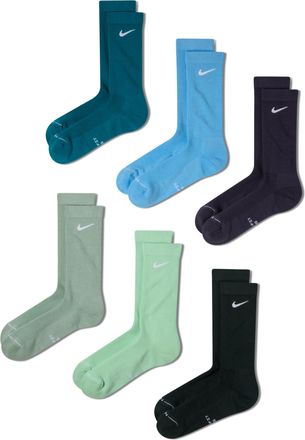 Nike Unisex Everyday Elevated Crew Socks (6 Pairs) in Multicolor | HQ8021-911