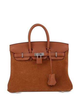 Hermès Borsa a mano Birkin Grizzly 25 del 2022 - Marrone