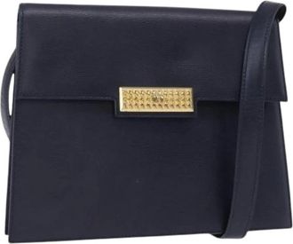 Dior Pre-owned Cross Body Bags, female, Blue, Size: ONE SIZE Pre-owned Vintage cd flap shoulder bag