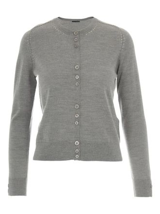 Liu Jo buttoned detailed wool cardigan - Grey