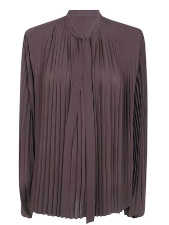 Tom Ford Shirt Lavalliere Viscose Crepe De Chine Sunray Plisse