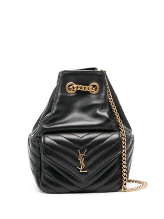Saint Laurent Joe gewatteerde rugzak - Zwart