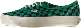 Vans Mens Lx Authentic 44 Ek Sneakers In Punk Check Green/navy