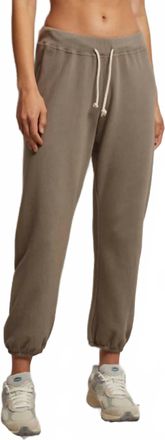 perfectwhitetee Toni French Terry Jogger In Mushroom