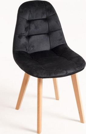 Regalos Miguel Sillas Comedor - Silla Kelen Terciopelo - Negro