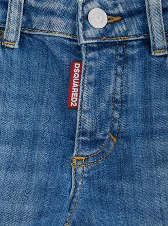 Dsquared2 Girls Jeans Jennifer Blue Denim Cotton Trousers