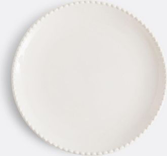 La Redoute Interieurs Set van 4 platte borden in aardewerk met parelrand, Akoya