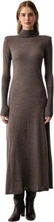 Pinko Abito lungo in maglia - - Dresses - Donna - Marrone - L