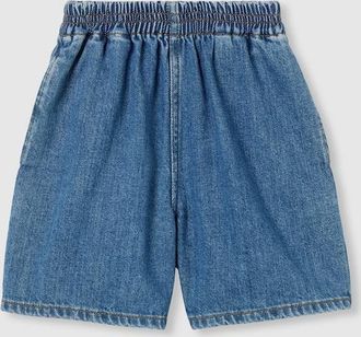 Gucci Kids - Lasered Denim Shorts, Blue, Ready-to-wear