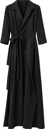 Meimeij M6Fh08 Tuta con Scollo a V Incrociato - - Jumpsuits & Playsuits - Donna - Nero - M