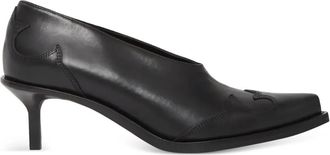 Ann Demeulemeester Janeka western-stitched pumps - Black