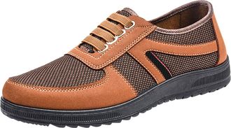 Generic Mens trainers with lacing, slip-on sports shoes, breathable trainers, running shoes, flat, comfortable leisure shoes, lightweight, non-slip slip-on sh