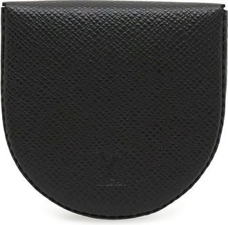 Louis Vuitton Black Calfskin Coin Case (Authentic Pre-Loved)