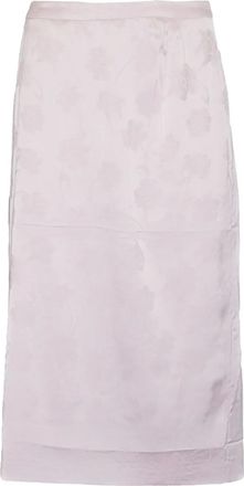 Rotate Gonna con effetto jacquard - Rosa