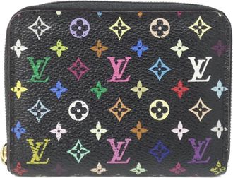 Louis Vuitton Black Grenade Coated Canvas Coin Purse/Coin Case (Pre-Owned)
