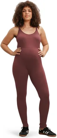 Nom Maternity The Jordan Maternity & Nursing Ribbed Jumpsuit in Burgundy at Nordstrom, Size Small