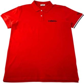 Iceberg Tops, Heren, Rood, 2Xl, Katoen, Rode Katoenen Heren Polo Shirt