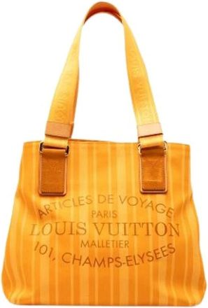 Louis Vuitton Pre-owned Tote Bags, female, Yellow, Size: ONE SIZE Pre-owned Canvas Tote