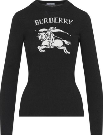 Burberry Black Logo Crew Neck Sweater