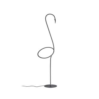 Lindby L&aacute;mpara de pie LED de Metal Negro