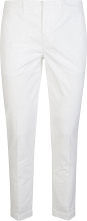 Fay Capri Classic Stretch Cotton Cropped Pants