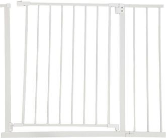 Relaxdays Barrera De Seguridad Para Escaleras Relaxdays, 95-100 Cm, Sin Taladrar, Beb&eacute;s Y Ni&ntilde;os, Blanca