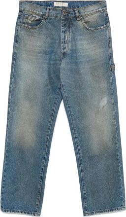 Paura Lichtblauwe Stenen Werkbroek - Heren - Regular Fit Jeans - Blauw - W33 - Jeans