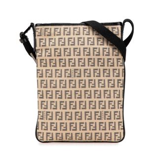 Fendi Pre-owned Fendi Zucchino Canvas Crossbody Ladies 2435 BT079 JQ4 058