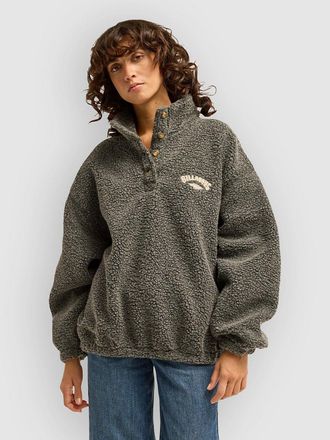 Billabong Run The Road Half-Zip Fleece Trui zwart