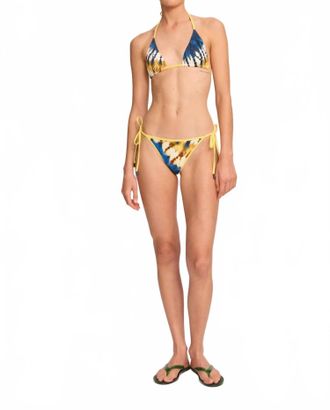 Alemais Martine Triangle Bikini Top In Navy