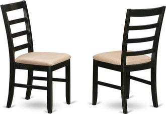 East West Furniture Dining Room Set Black & Cherry, SUPF5-BCH-C