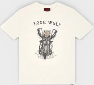Gallery Dept. Mens Lone Wolf Tee Light Archival White - Size: 34
