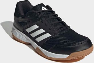 adidas Hallenschuh ADIDAS PERFORMANCE SPEEDCOURT IN, Herren, Gr. 42,5, schwarz-weiss (core schwarz, ftwr wei&szlig;, gum10), Synthetik, Textil, Schuhe Hallenschuh,