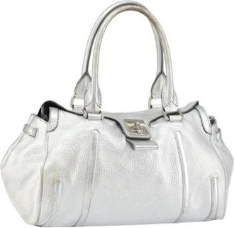 Celine Pre-owned Vintage Handtas - Dames - Vintage Handtas - Grijs - ONE Size - Leer - Vintage