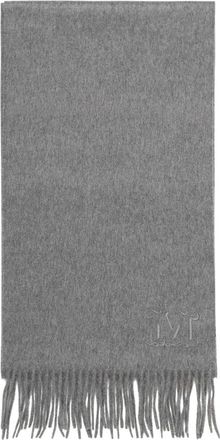 Max Mara Wool Scarf - Dames - Wintersjaals - Grijs - ONE Size - Wol - Accessoires
