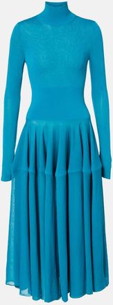 Alaia Ala&iuml;a Turtleneck midi dress