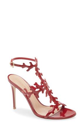 Gianvito Rossi Ocean Ankle Strap Sandal in Rouge at Nordstrom, Size 10.5Us