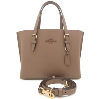 Coach Leather Handbag Tote Bag (Pre-Owned)