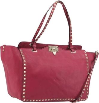 Valentino Pre-owned Vintage Tote Bag - Dames - Vintage Shopper - Roze - ONE Size - Leer - Vintage